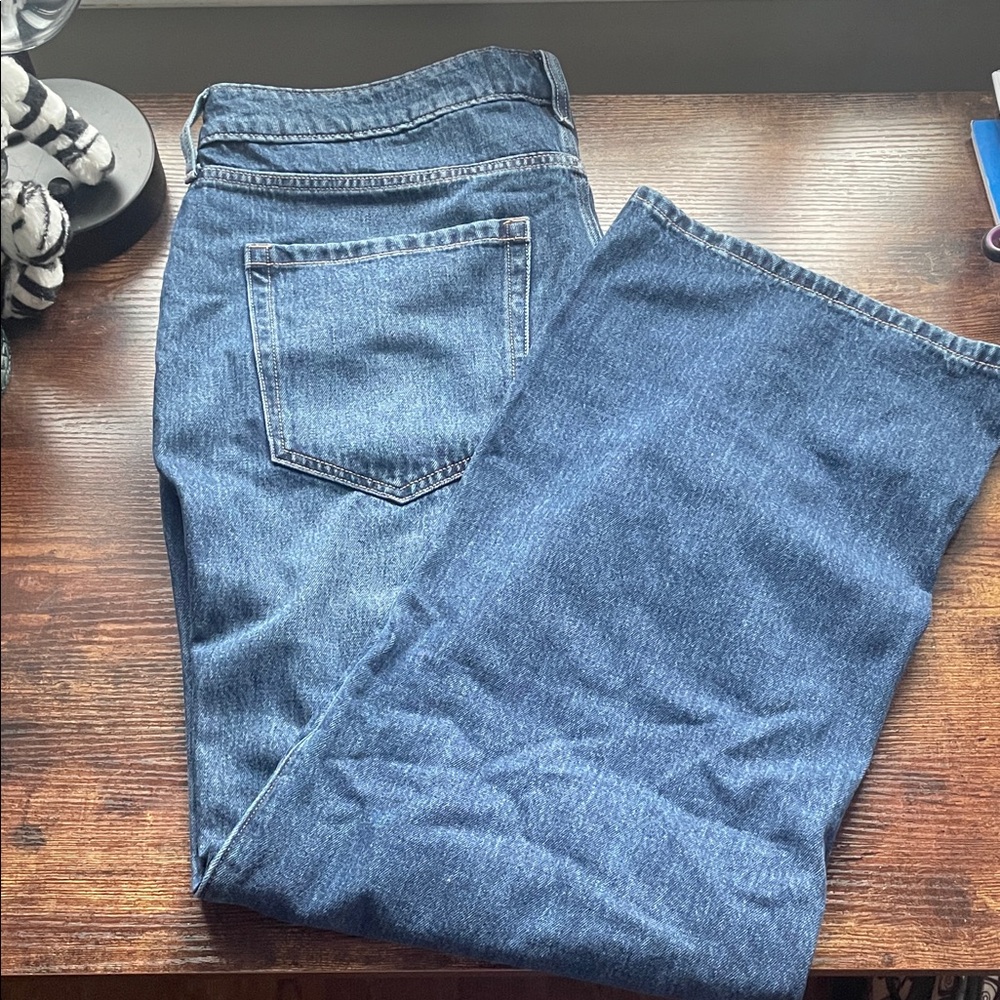 Hollister Women's curvy mid baggy jeans